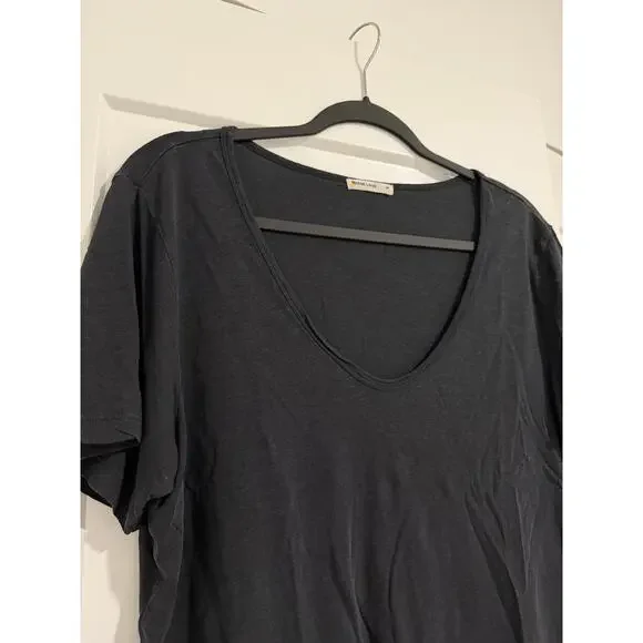 $58 Marine Layer Hemp Cotton Tee - Black - Medium - Picture 4 of 7